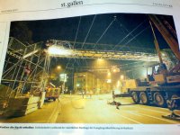 Gestern im St. Galler Tagblatt über den Bau einer Brücke für 290'000 Franken.