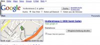 Bei Google eine Adresse eingeben und schon wird ein Kartenausschnitt angezeigt.